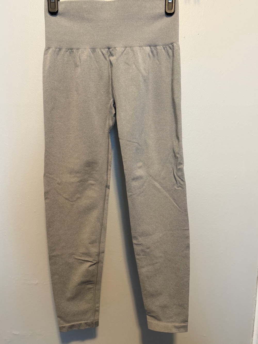 High-Waist Gray Seamless Leggings